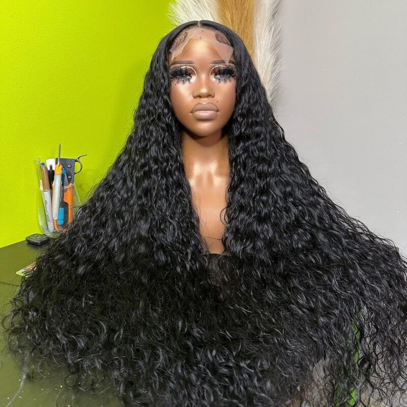 Glueless Lace Wigs Water Wave